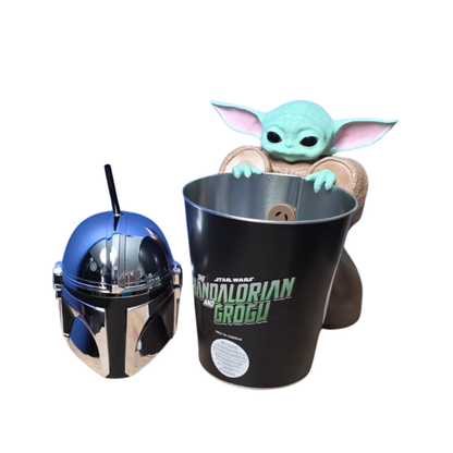 UCI The Mandalorian Popcorn Eimer Trinkbecher Bundle Star Wars Grogu Das Kind