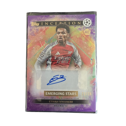 2024-25 Topps Inception UCC Ethan Nwaneri Arsenal FC Auto /25