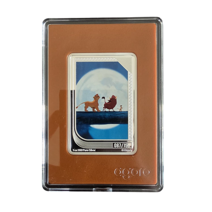 2025 Agoro Disney Renaissance Lion King Timon Pumba Simba 1 OZ 999 Silver /150