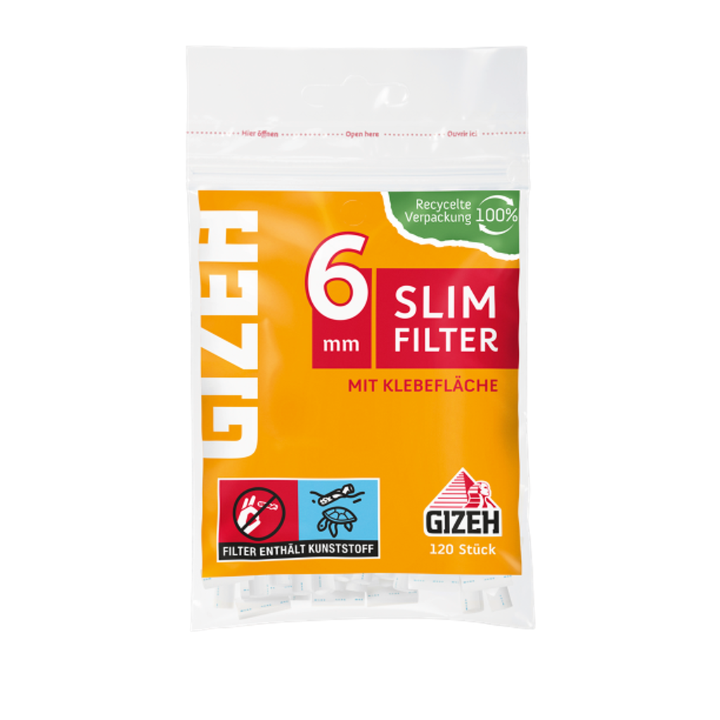 GIZEH Slim Filter 6mm - Der Kiosk - Offiziell
