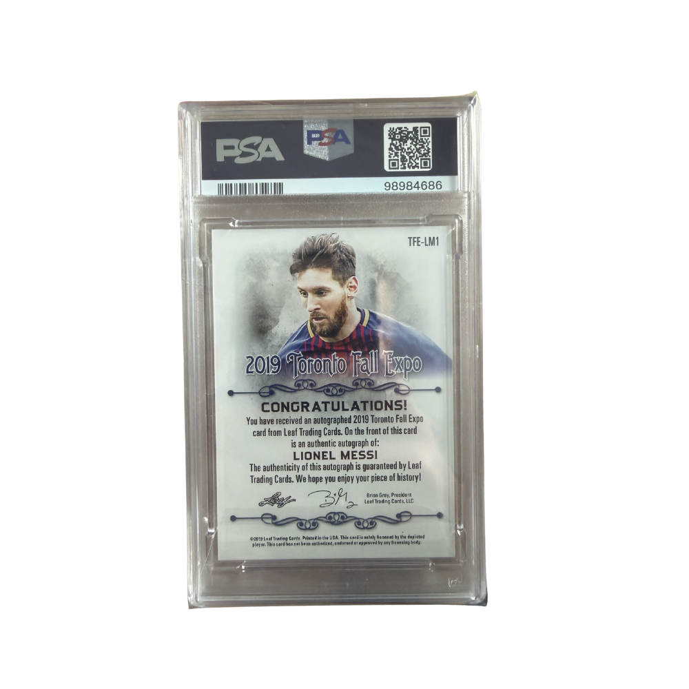 2019 Leaf Toronto Fall Expo Lionel Messi FC Barcelona Auto 1/1 PSA Authentic