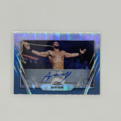Austin Theory WWE Chrome Topps Auto /150