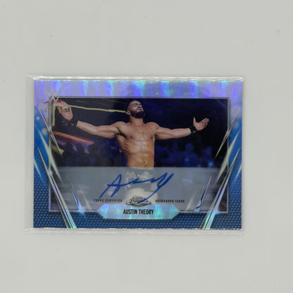 Austin Theory WWE Chrome Topps Auto /150