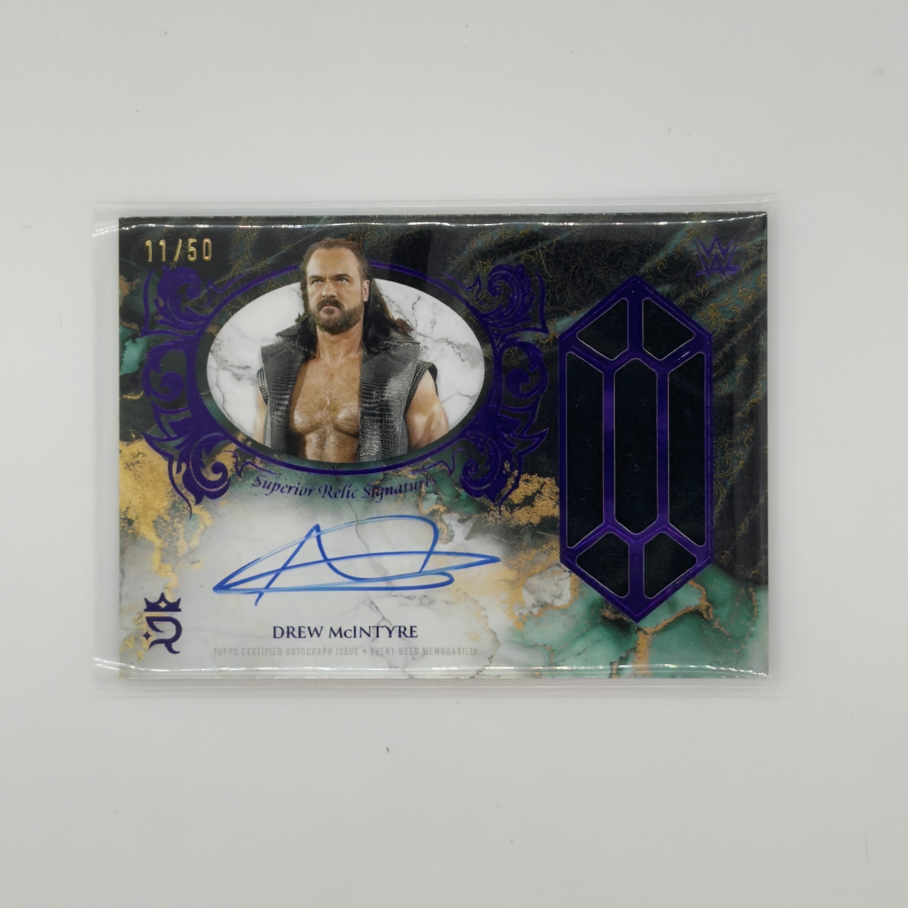 Drew Mcintyre WWE Royalty Patch Auto 11/50