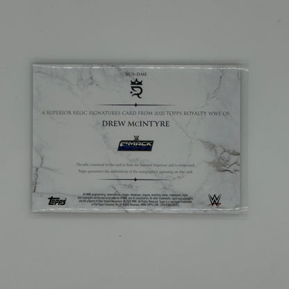 Drew Mcintyre WWE Royalty Patch Auto 11/50