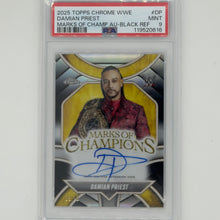 Damian Priest Topps Chrome WWE 2025 Marks of Champ Auto /10 PSA 9