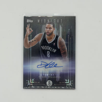 Deron Williams Midnight Brooklyn Nets Dark Marks Topps 2025-26 Auto