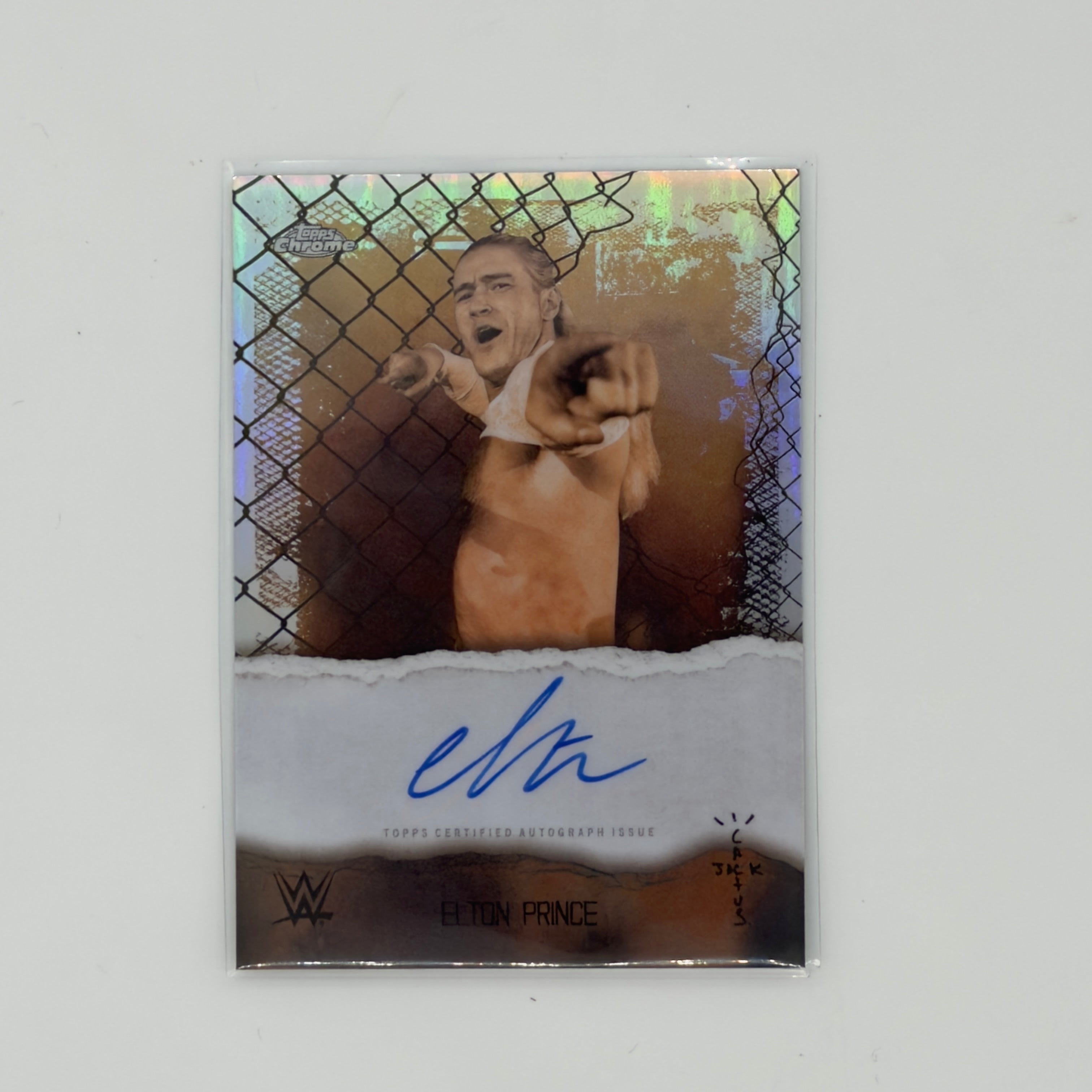 Elton Prince Astro Knights WWE Cactus Jack Chrome Smack Down Auto