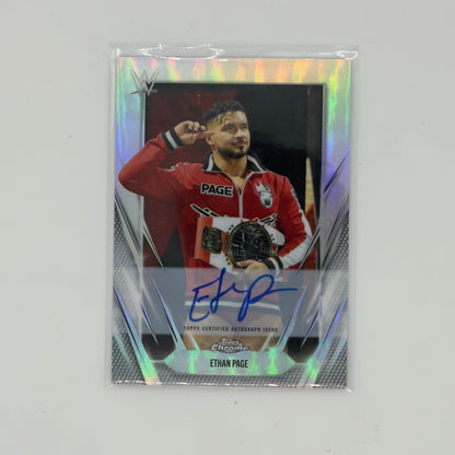 Ethan Page WWE Chrome Smack Down Auto