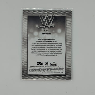Ethan Page WWE Chrome Smack Down Auto
