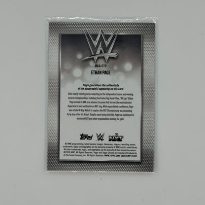 Ethan Page WWE Chrome Smack Down Auto