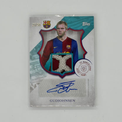 Eidur Gudjohnsen FC Barcelona Relic Auto /50