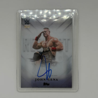 John Cena Wrestling WWE Topps 2025 Celebrating Cena Auto /10