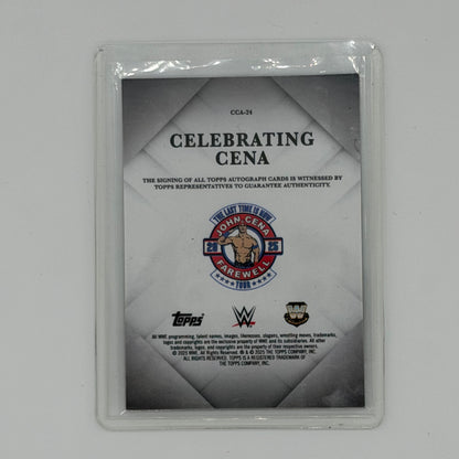 John Cena Wrestling WWE Topps 2025 Celebrating Cena Auto /10
