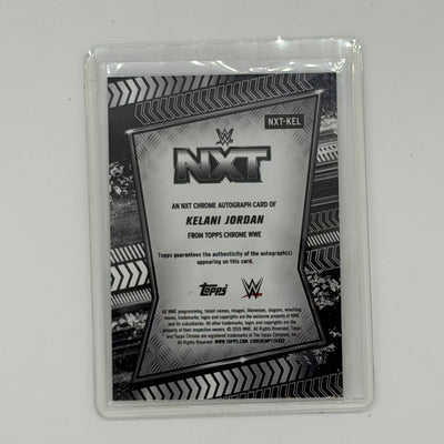 Kelani Jordan NXT Wrestling Topps 2026 Chrome WWE NXT Auto