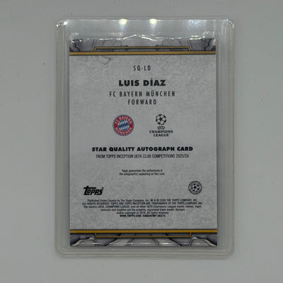 Luis Diaz FC Bayern München UEFA CL Soccer Topps 2026 Inception Auto /99