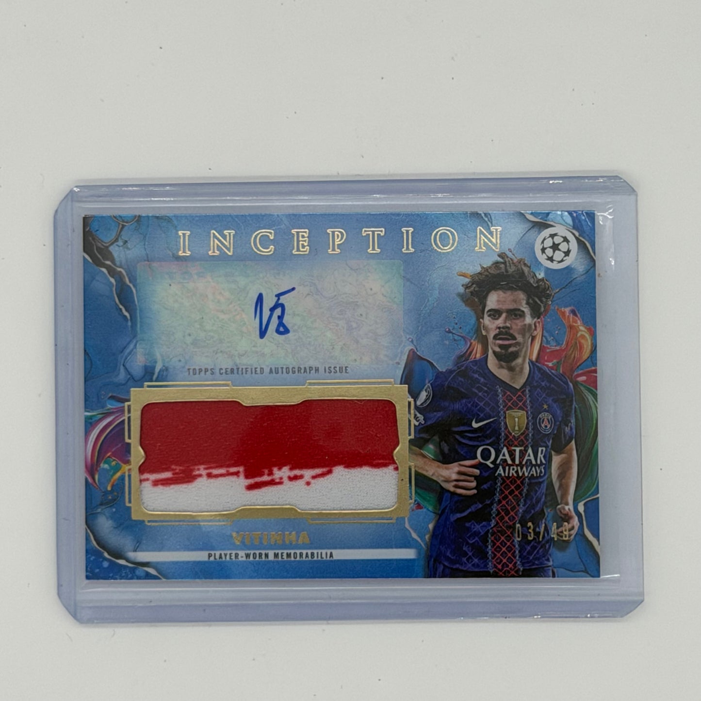 Vitinha Paris Saint-Germain UEFA Soccer Topps 2026 Inception Auto
