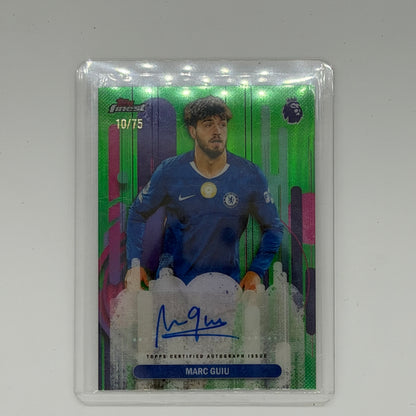 Marc Guiu Chelsea Premier League Soccer Topps 2026 Finest Auto /75