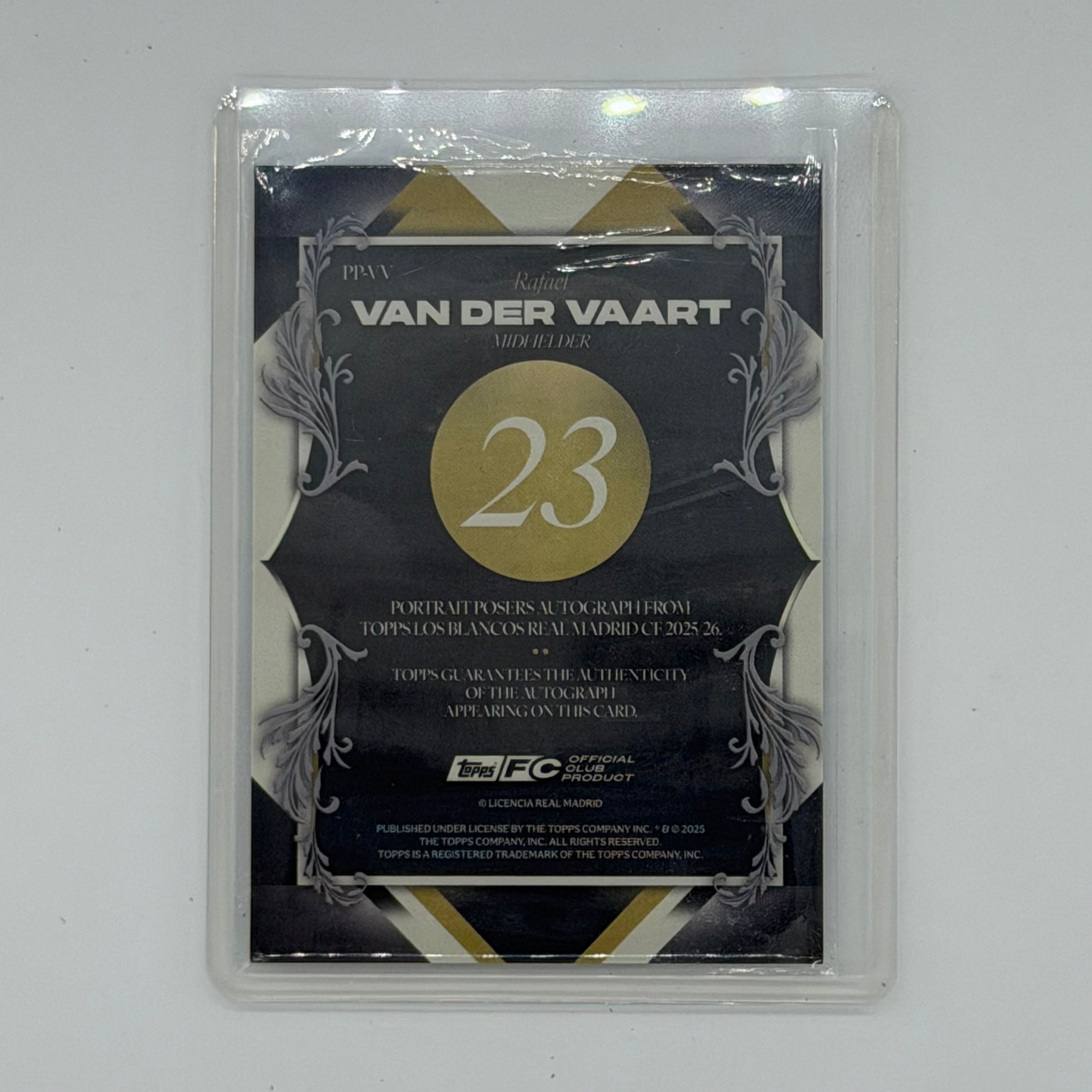 Rafael van der Vaart Real Madrid Soccer Topps 2025 Los Blancos Auto /75