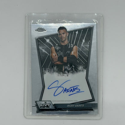 Ricky Saints NXT Wrestling Topps 2025 Chrome WWE Auto