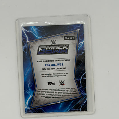 Ron Killings Smackdown Wrestling Topps 2026 Chrome WWE Auto
