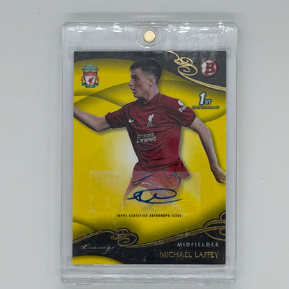 Michael Laffey Liverpool FC Soccer Liverpool FC Lineage 2022-23 Auto /75