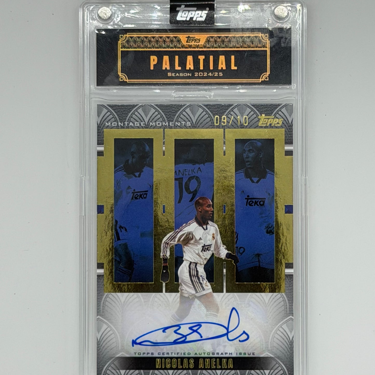 Nicolas Anelka Real Madrid Soccer Topps 2025 Palatial Auto /10
