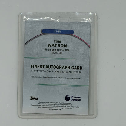Tom Watson Brighton Premier League Soccer Topps 2026 Finest Premier League Auto /99