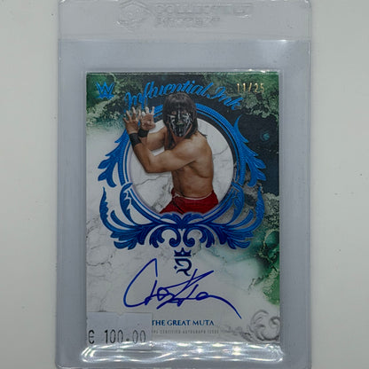 The Great Muta Wrestling Topps 2025 Royalty Auto /25