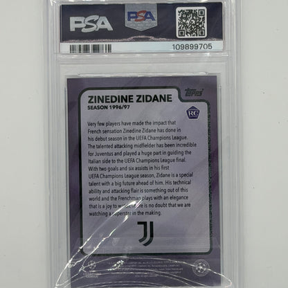 Zinedine Zidane Soccer Topps 2024-25 Lost Rookie Auto /25