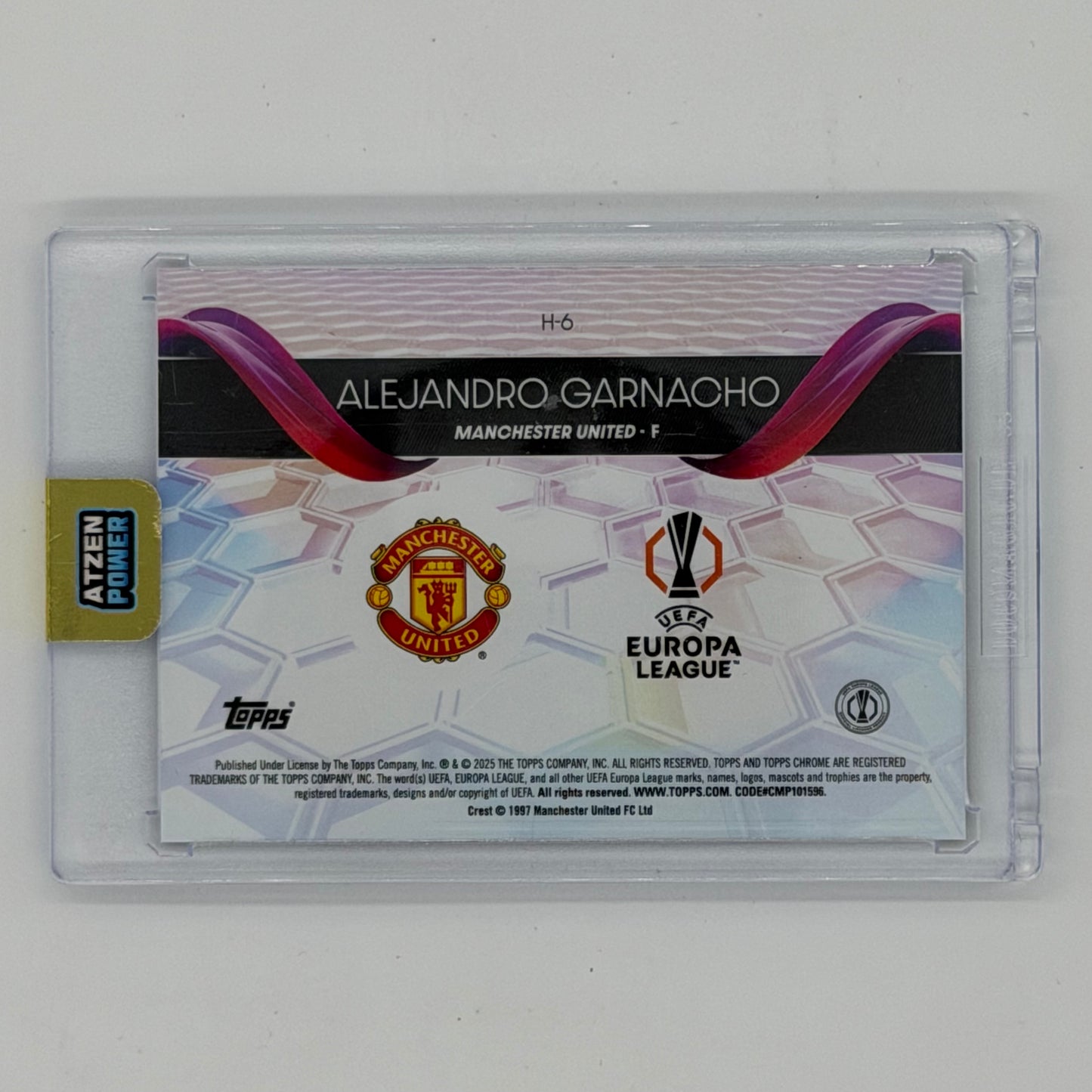 Alejandro Garnacho Manchester United Helix Soccer Topps 2024-25 Chrome