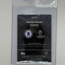 Reggie Walsh Chelsea FC UEFA Soccer Topps 2025-26 Chrome Black Lazer Auto