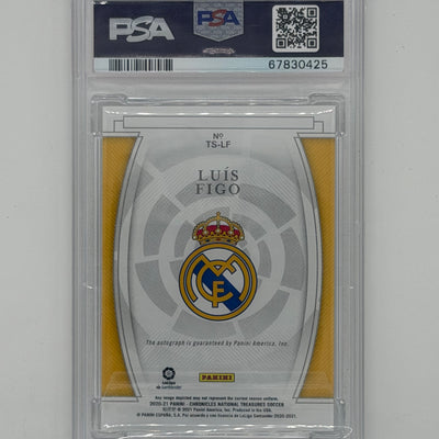 Luis Figo Real Madrid La Liga Soccer Panini 2020 Chronicles NT Auto /15