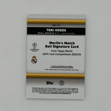 Toni Kroos Real Madrid UEFA Soccer Topps 2023-24 Merlin Ball Relic Auto