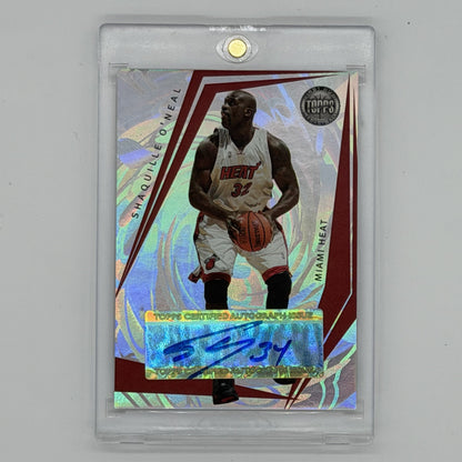 Shaquille O'Neal Miami Heat NBA Basketball Topps First Row 2005-06 Auto /115