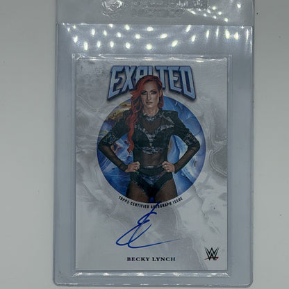Becky Lynch Wrestling WWE Topps 2025 Exalted Autographs Auto