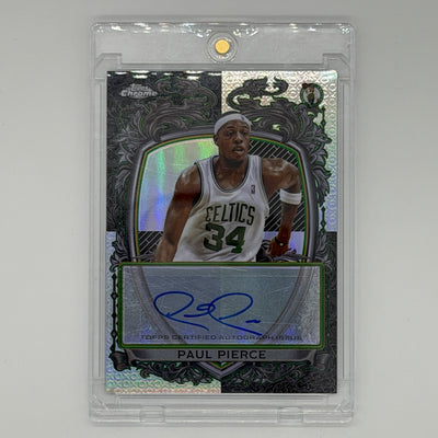 Paul Pierce Boston Celtics NBA Basketball Topps 2025 Chrome Signature Style Auto