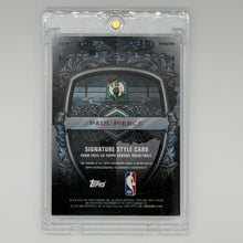 Paul Pierce Boston Celtics NBA Basketball Topps 2025 Chrome Signature Style Auto