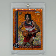 Tre Johnson III Washington Wizards NBA Basketball Topps 2025 Chrome /25