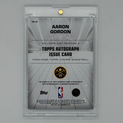 Aaron Gordon Denver Nuggets NBA Basketball Topps 2025 Chrome Auto