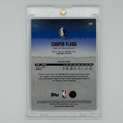 Cooper Flagg Dallas Mavericks NBA Basketball Topps 2025 ICL