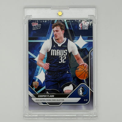 Cooper Flagg Dallas Mavericks NBA Basketball Topps 2025 Now Rising Stars
