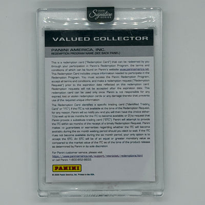 Ryan Nembhard NBA Basketball Panini 2025 Signature Series Redemption Auto