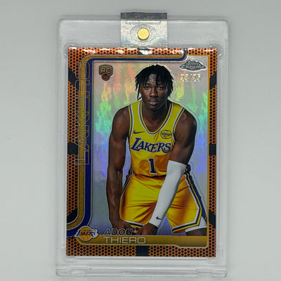 Adou Thiero Los Angeles Lakers NBA Basketball Topps 2025 Chrome /25