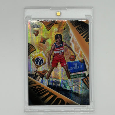Tre Johnson III Washington Wizards NBA Advisory Topps 2025 Chrome Rookie