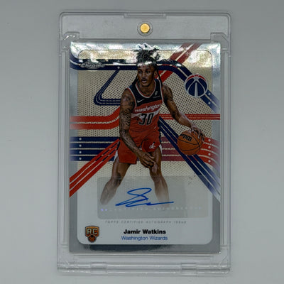 Jamir Watkins Washington Wizards NBA Basketball Topps 2025 Chrome Next Stop Signatures