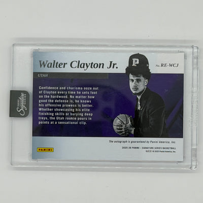 Walter Clayton Jr NBA Basketball Panini 2025 Rookie Endorsements Signature Series /25