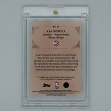 Asa Newell Atlanta Hawks NBA Basketball Topps 2025 Signed and Sealed Auto