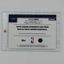 Micah Peavy New Orleans Pelicans NBA Basketball Topps 2025 Chrome Auto