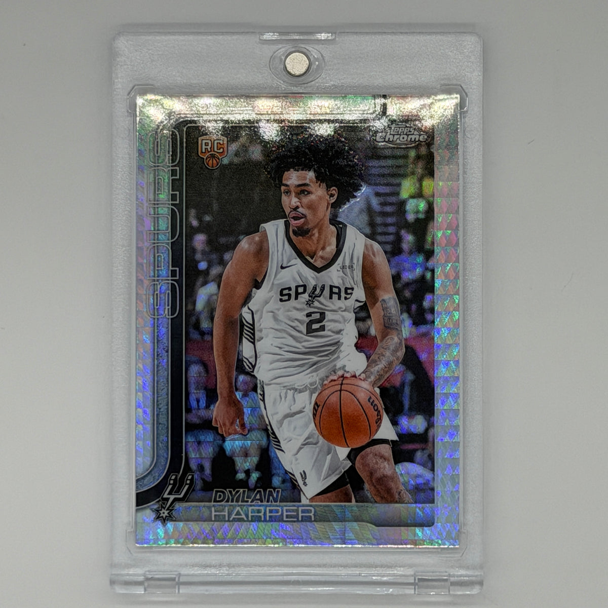 Dylan Harper San Antonio Spurs NBA Basketball Topps 2025 Chrome RC Geomatric